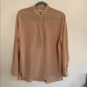 Madewell Dusty Rose Silk Blouse